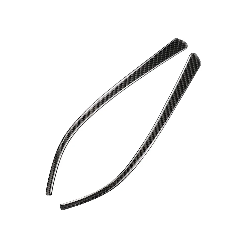 2 шт. Автомобильная внешняя боковая зеркальная накладка в полоску из настоящего