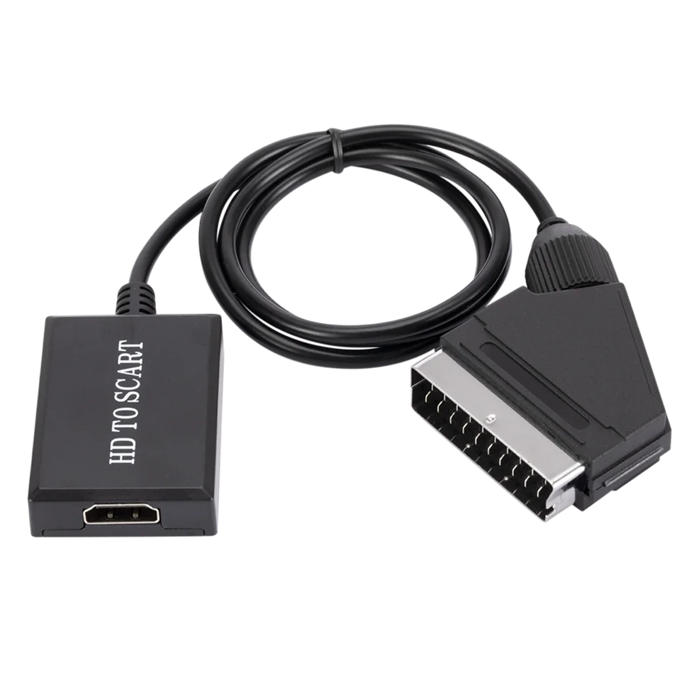 LccKaa 1080P HDMI-совместимый для SCART Видео Аудио высококлассный преобразователь