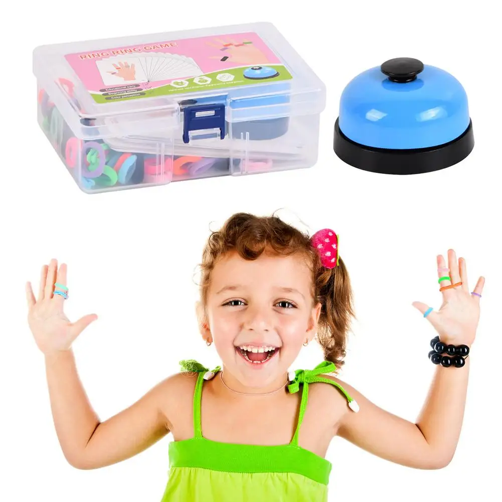 Обучающие игрушки-кольца на палец Набор цветных обучающих игр с эластичными