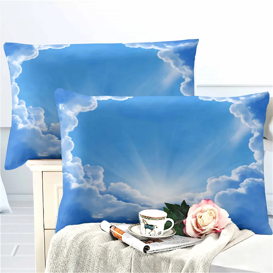 

HELENGILI 3D Bedding Set Starry Sky Print Duvet Cover Set Bedcloth with Pillowcase Bed Set Home Textiles #YH-15
