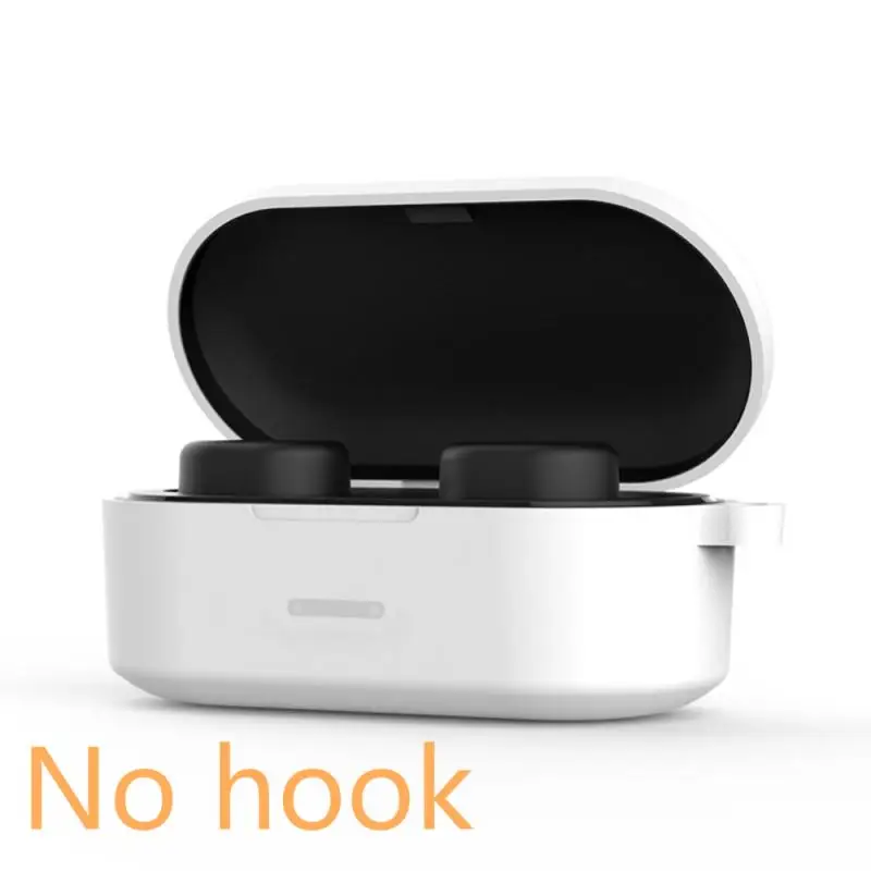 B White 1 шт. защитный чехол для QCY T1S/QS2 Bluetooth гарнитура Набор Bluetooth гарнитура силиконовый рукав гарнитура крышка с крючком аксессуары - Цвет: B White
