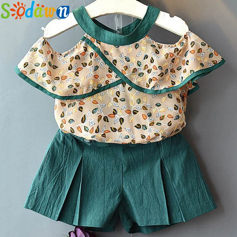 Sodawn/комплекты детской одежды из 2 предметов модная детская одежда костюм для От 3