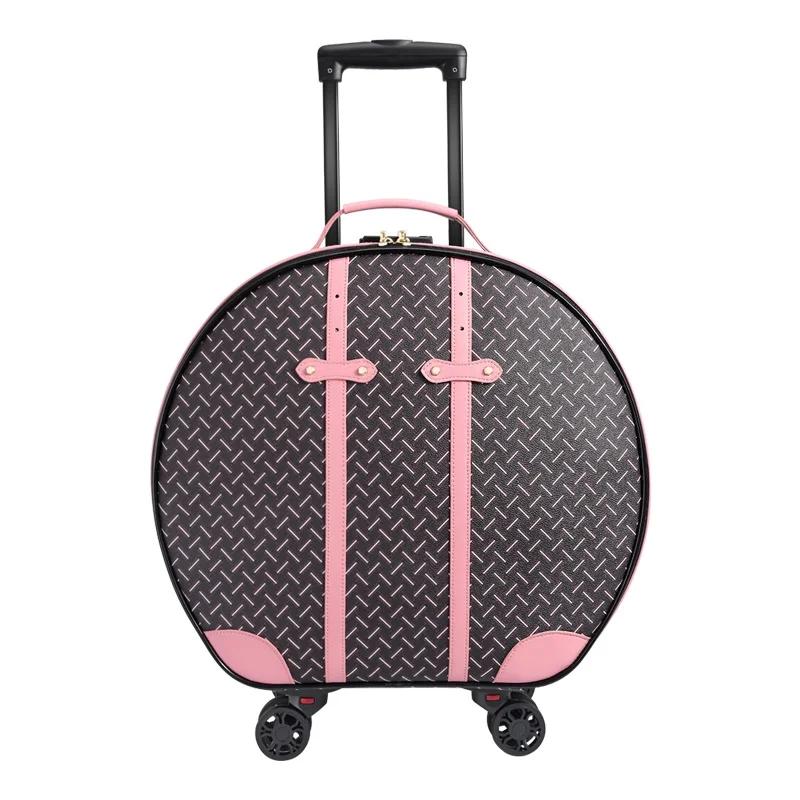 Роскошная имитация кожи корейский мультфильм Мода 22 дюймов прокатки багаж