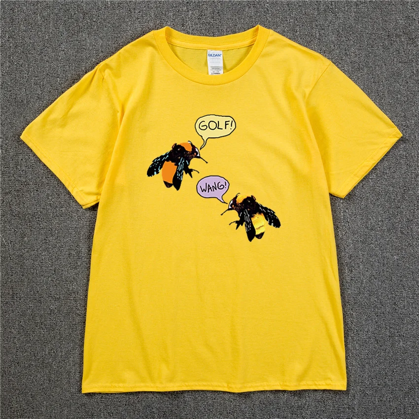 Tyler The Creator SAVE THE BEES Golf Wang Skate T-shirt Cotton Men T shirt New tee Tshirt Harajuku Shirts Unisex images - 6