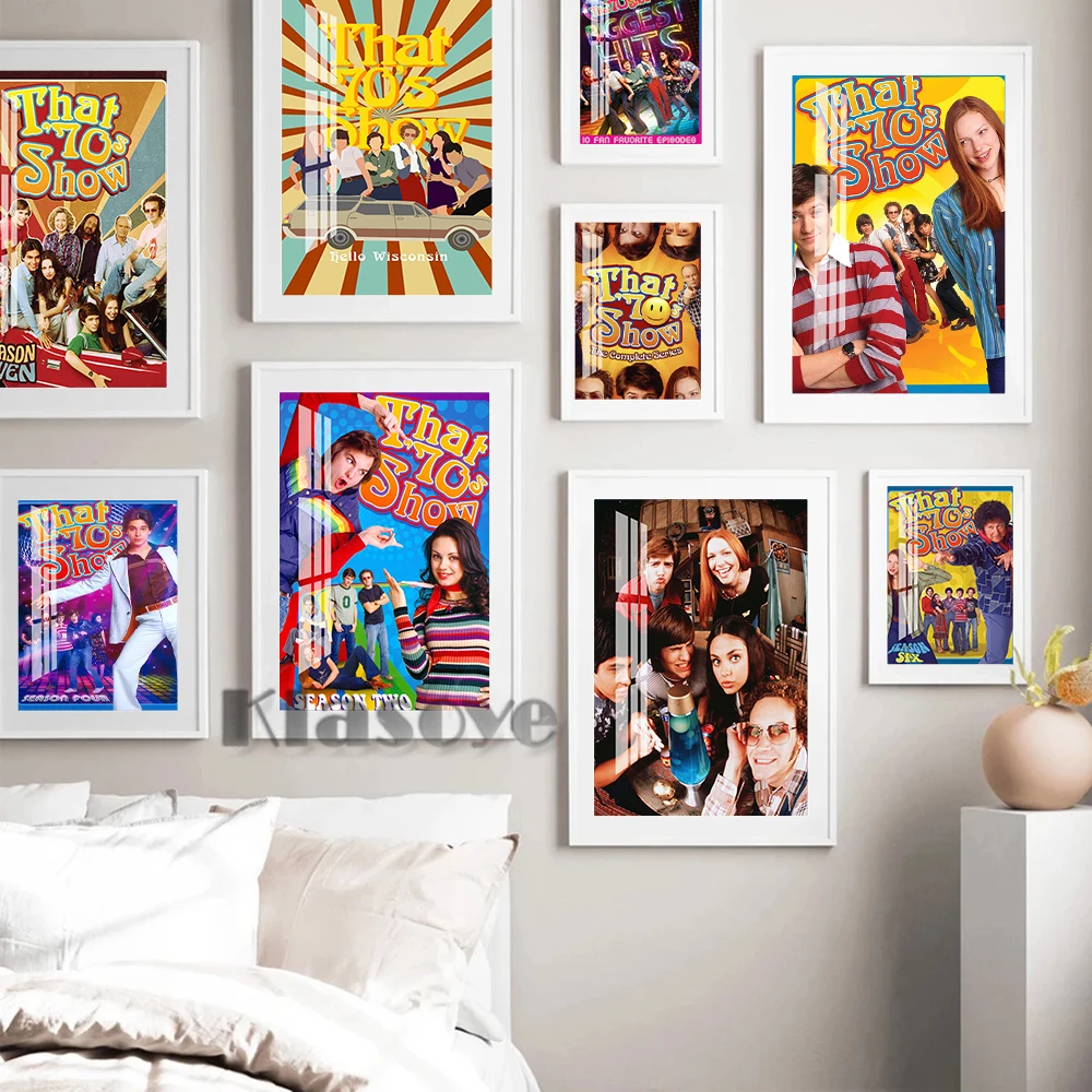 

That '70s Show Sitcom Vintage Art Prints Poster TV Series Characters Retro Wall Picture Living Room Home Decor Fans Collect Gift