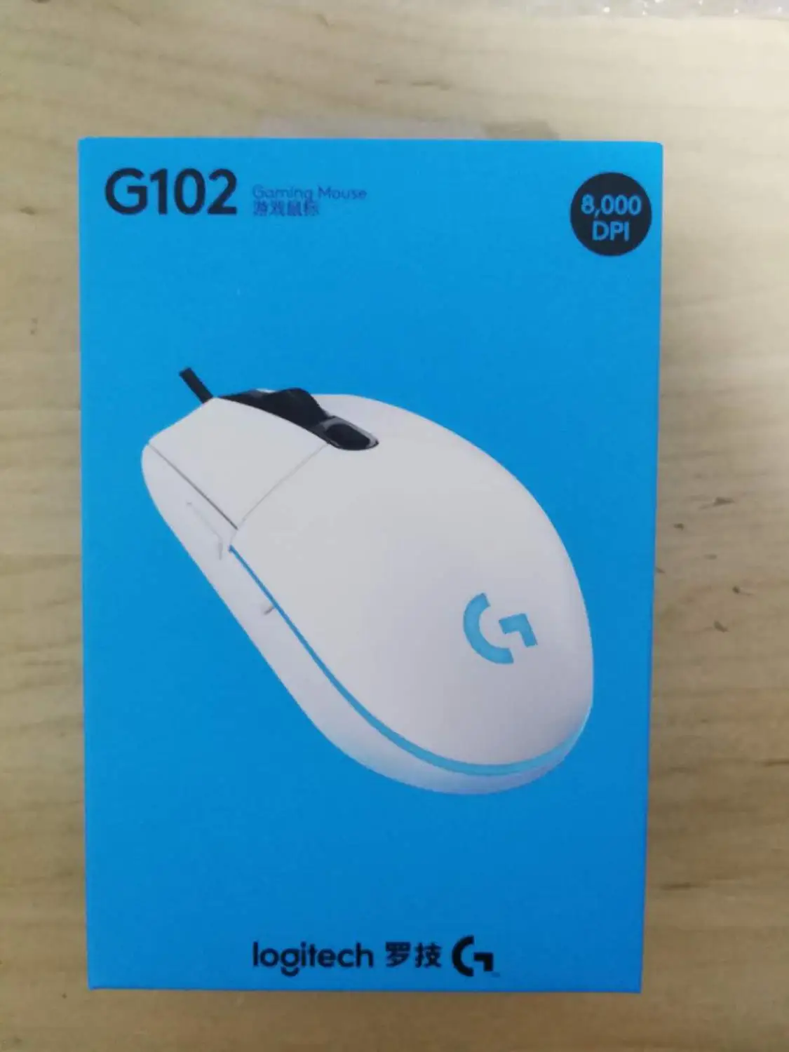 Оригинальная игровая проводная мышь logitech G102, Оптическая Проводная игровая мышь, поддержка настольного компьютера/ноутбука, Поддержка windows 10/8/7 - Цвет: WHITE with box