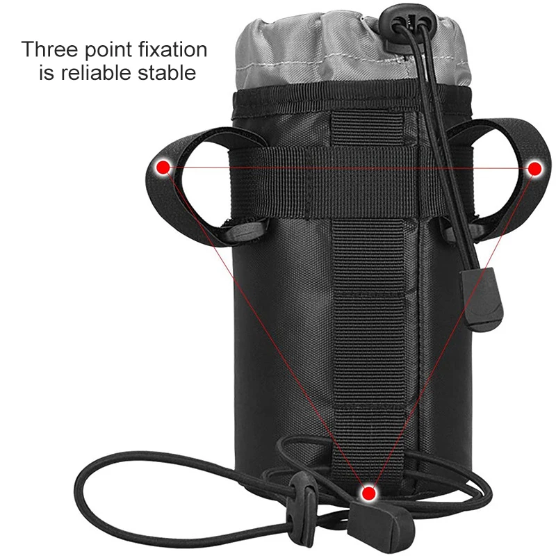 

Cycling Kettle Bag Handlebar Riding Bike Stem Bag Sport Water Bottle Cup Holder Carrier Pouch Outdoor Hydration For Hiking