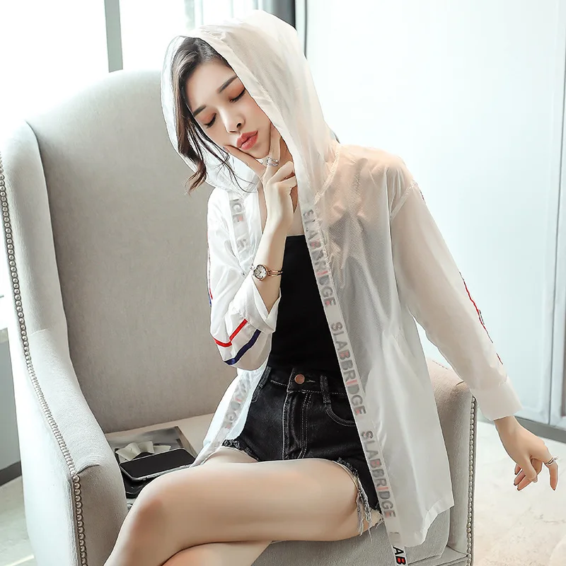 Женская одежда Новинка лета 2020 han edition Длинный свободный кардиган Солнцезащитная