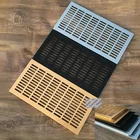 Прямоугольная решетка для алюминиевая вентиляционная решетка, 200 мм, 8 дюймов, серебристый, матовый, черный, золотой