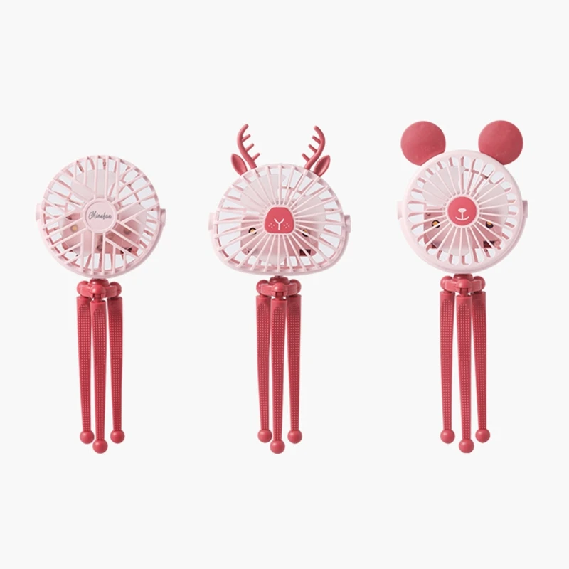 

Octopus Fan Deformable Bracket Mini Clip-on Desk Fan Portable 3 Speed 360 Rotating USB Rechargeable Desktop Air Cooler