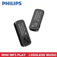 original philips mini mp3 player portable lossess music player with clip a b repeat recording for outdoor sports