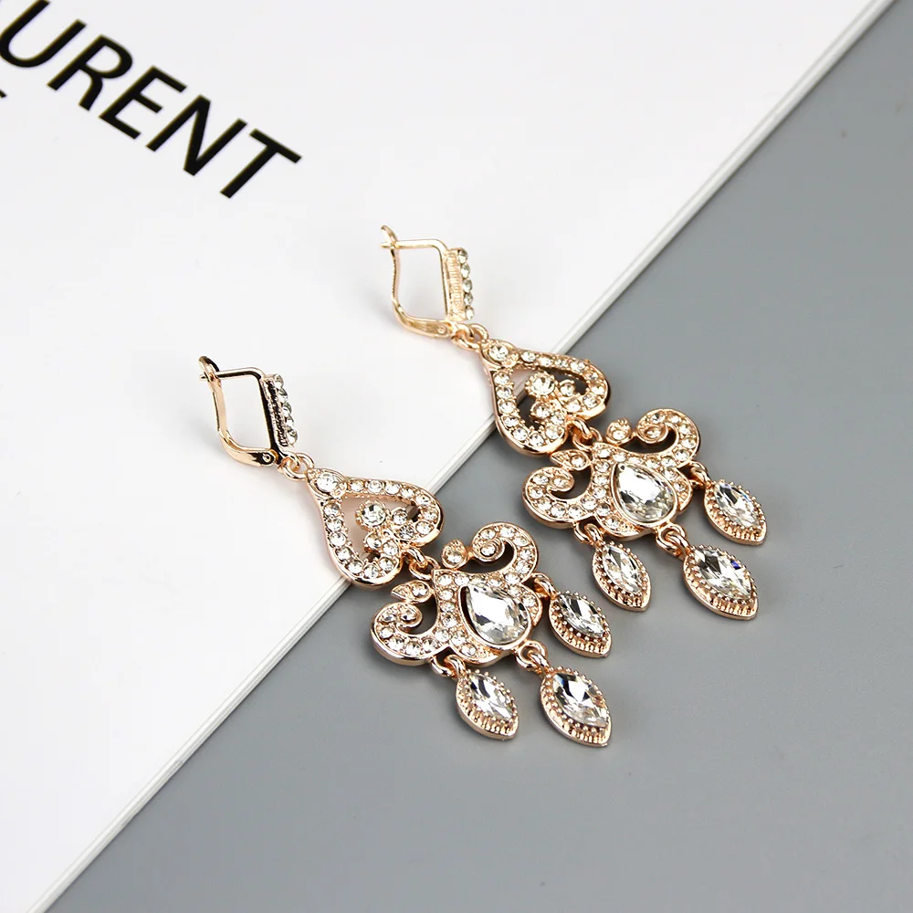 Sunspicems арабские серьги капли для женщин турецкие длинные антикварные золотые