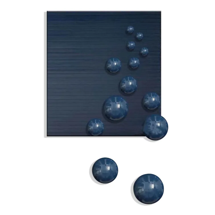 

Modern luxury 3D decorative painting metal ball physical painting hanging painting hotel model room art installation wall decor