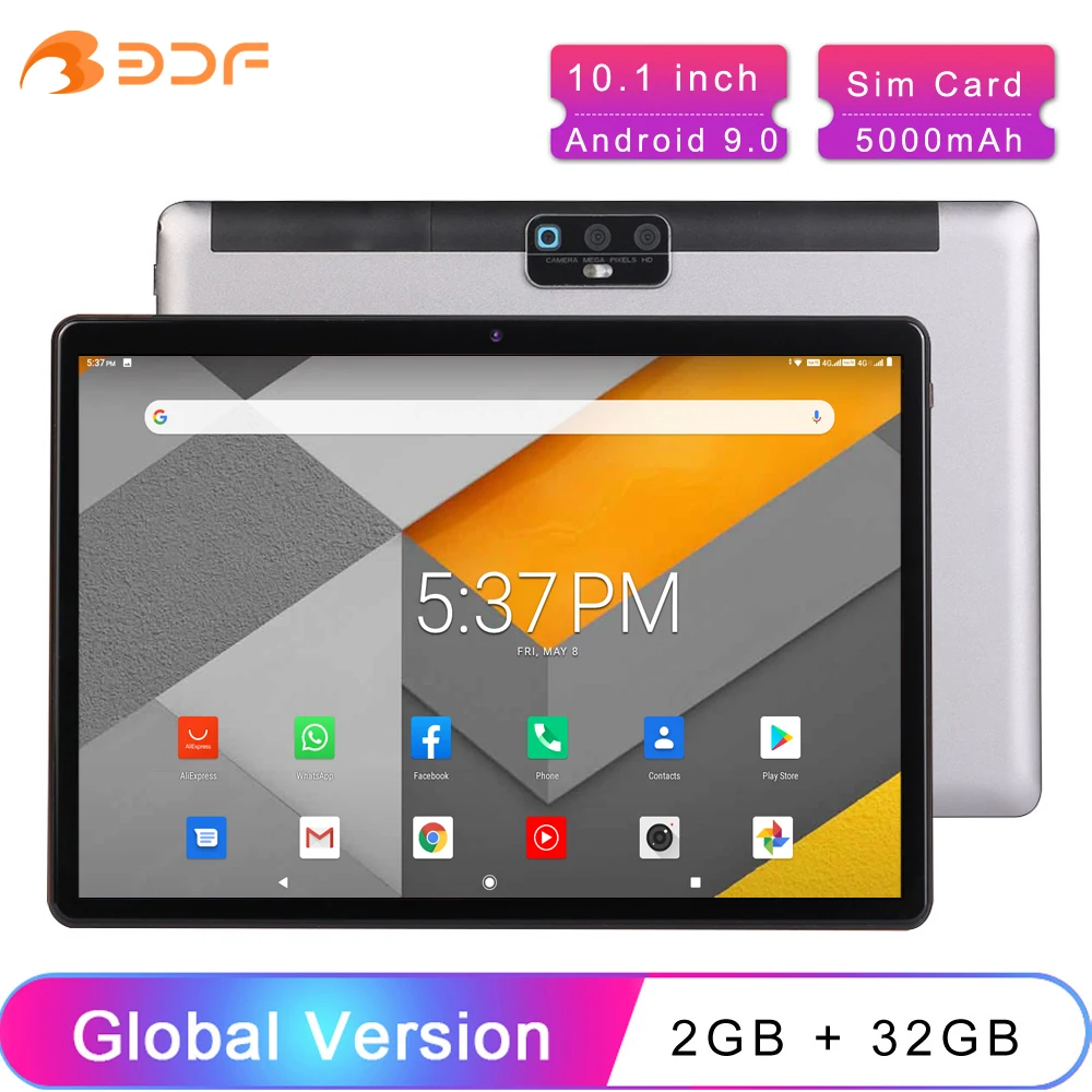 10.1 Inch Tablet Pc Android 9.0 Octa Core 2GB+32GB 4G Network LTE Phone Call GPS WiFi Tablets Dual Cameras WIFI Tablette 10 Inch