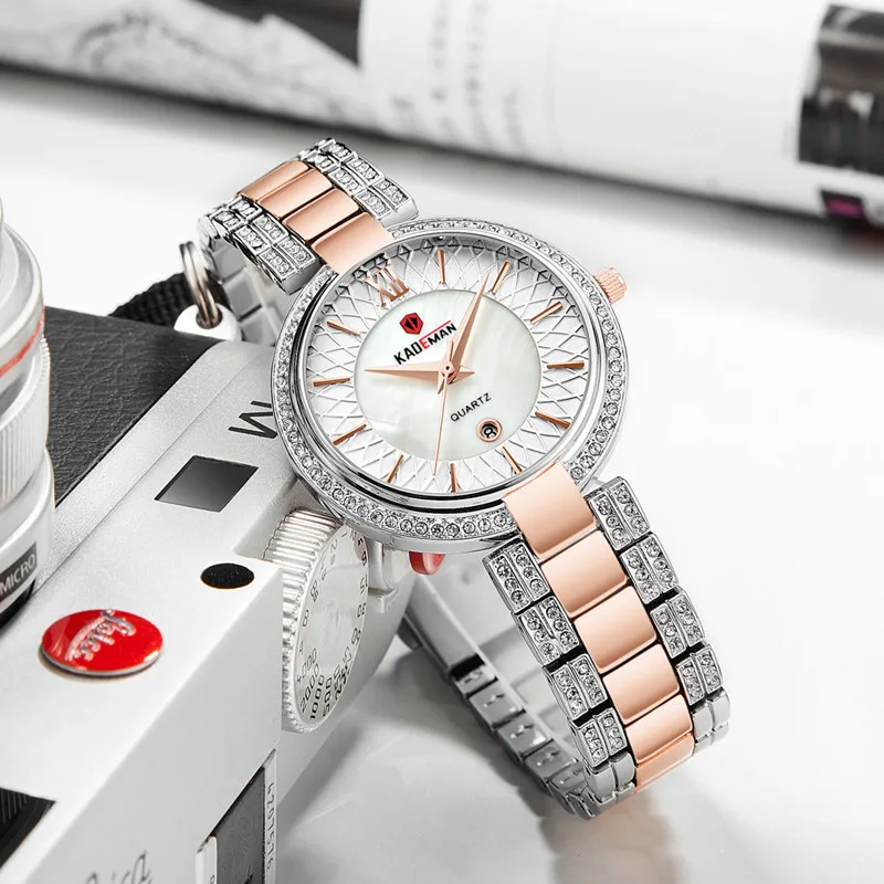 Роскошные женские часы со вставками новые модные наручные с кристаллами для