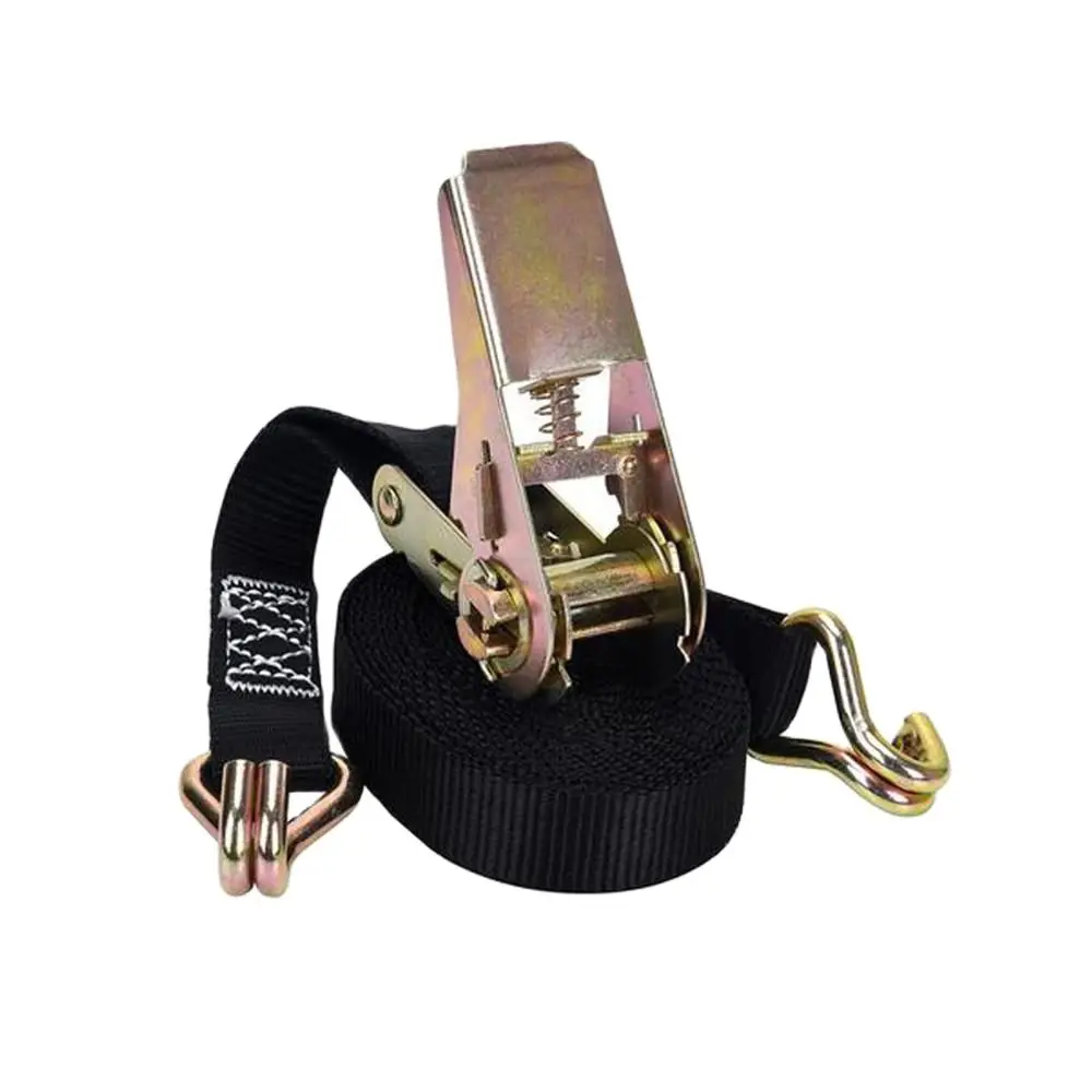 

1x12 ft Buckle Tie-Down Belt cargo straps for Car motorcycle bike With Metal Buckle Tow Rope Strong Ratchet Belt for Luggage Bag