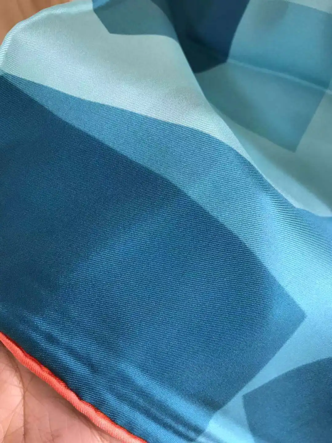 

2020 new arrival fashion elegant classic blue 100% silk scarf 90*90 cm square shawl twill wrap for women free shipping