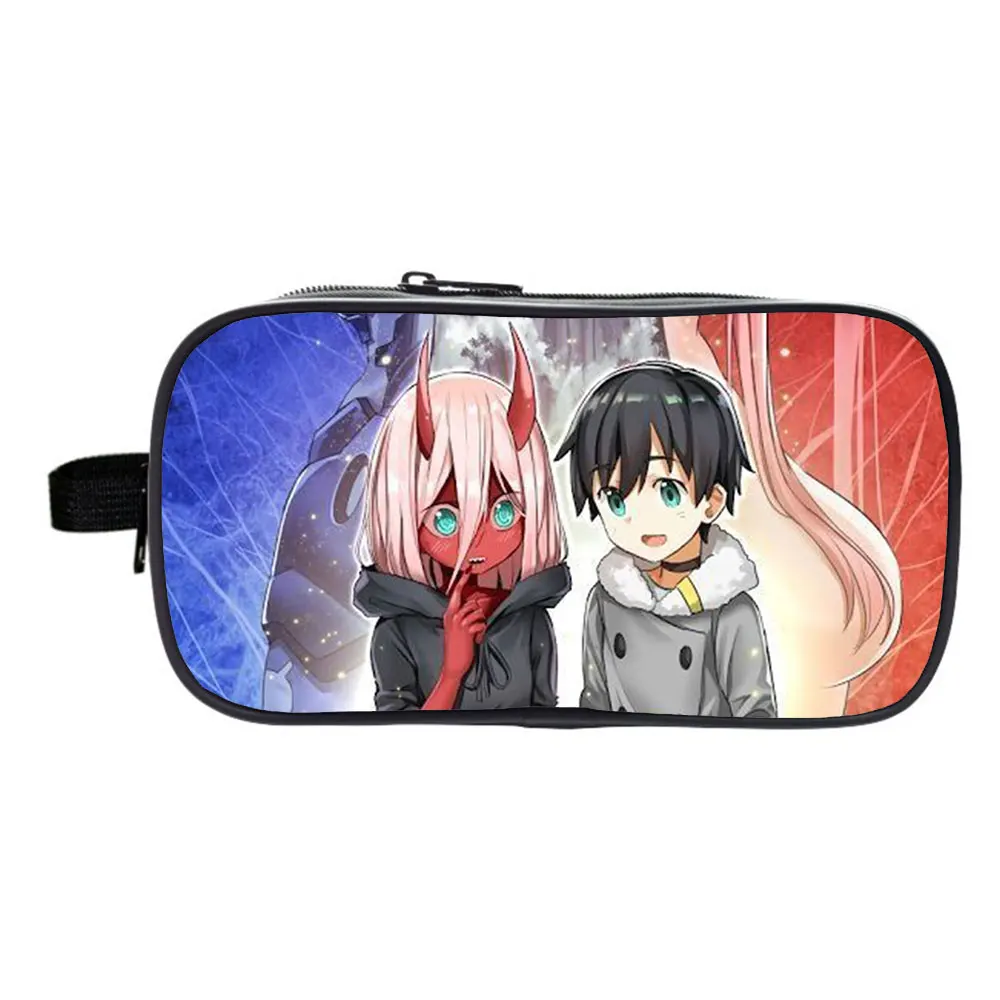 

DARLING in the FRANXX pencil case Makeup Bag storage bag cosmetic bag multifunctional pencil case gift.Support custom