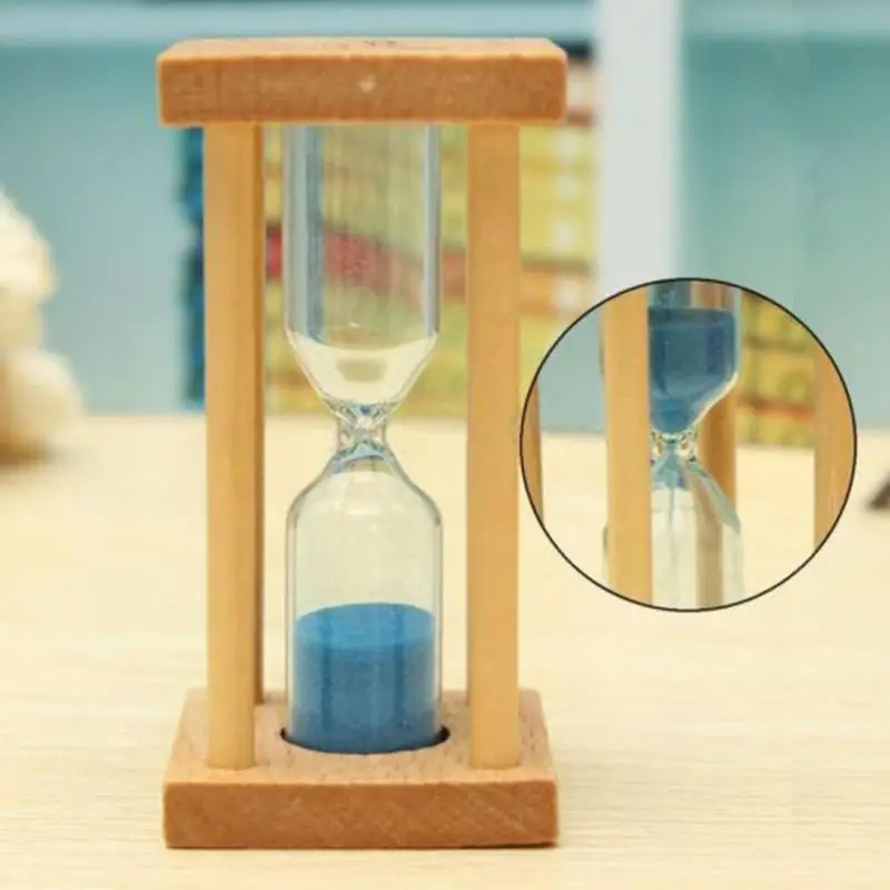 

Colored sand timer hourglass creative wooden children's toys Christmas gifts home decoration children's gifts