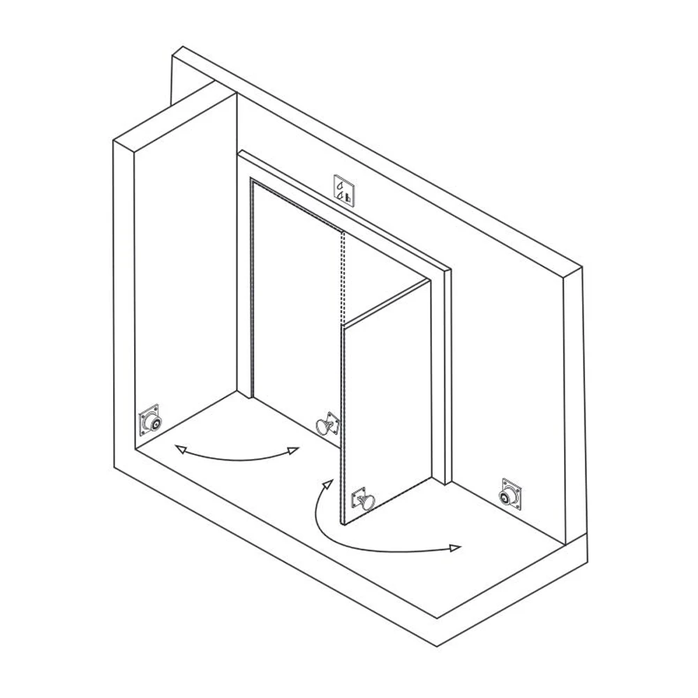 Настенный держатель для дверей F31 Стандартный кронштейн аварийной системы