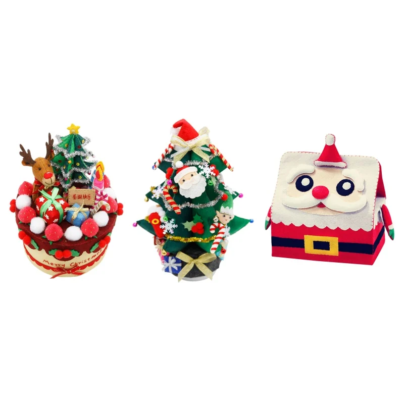 Рождественские украшения нетканые ручные поделки набор для Рождественского