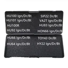 Оригинальный слесарный инструмент Lishi 2 в 1 HU100 HU101 HU100R HU92 HU66 HU64 SIP22
