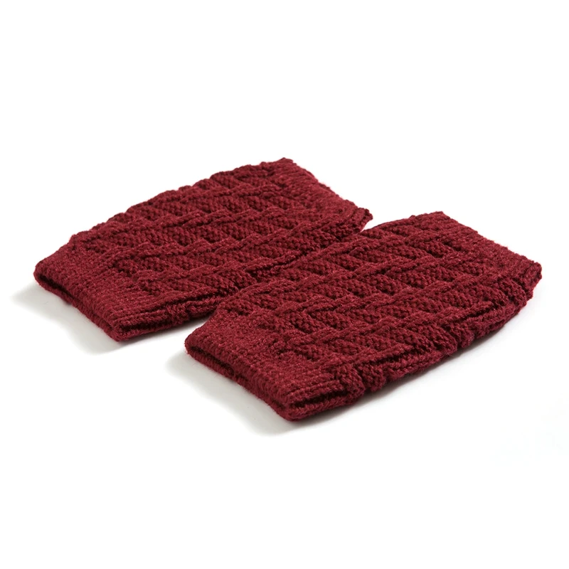 Зимние женские повседневные теплые носки с геометрическим рисунком короткие