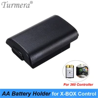 turmera aa battery back cover holder shell case fit for box 360 wireless controller aa plastic holder black and white avaliable