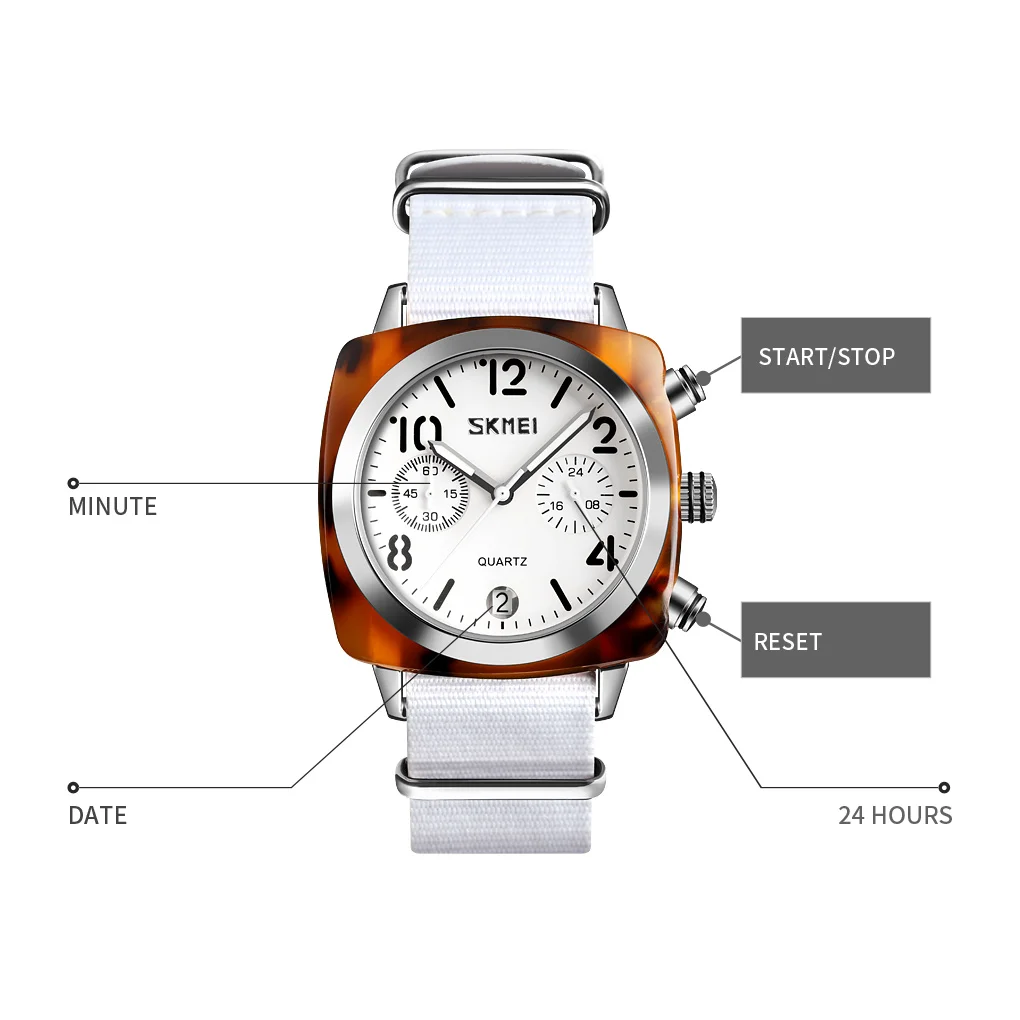 

SKMEI Watch Women Dress Fashion Analog Quartz Wristwatch Luxury Ladies Golden Rose Gold Watch Glass Clock Relogio Feminino Reloj