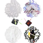 Арабские цифры, цветы, часы, силиконовые формы для эпоксидной смолы, литье, ручная работа, сделай сам, комнатные настенные украшения