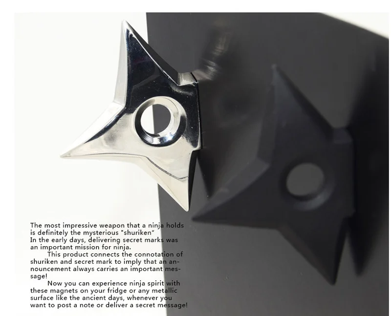 2 шт. креативные откидные магниты украшение ниндзя бросок сплав на холодильник