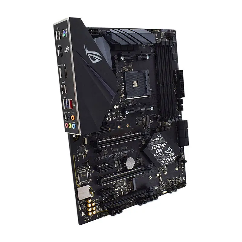 Материнская плата ASUS ROG STRIX для майнинга системная AM4 с поддержкой AMD Ryzen 5 5600G CPU B450M