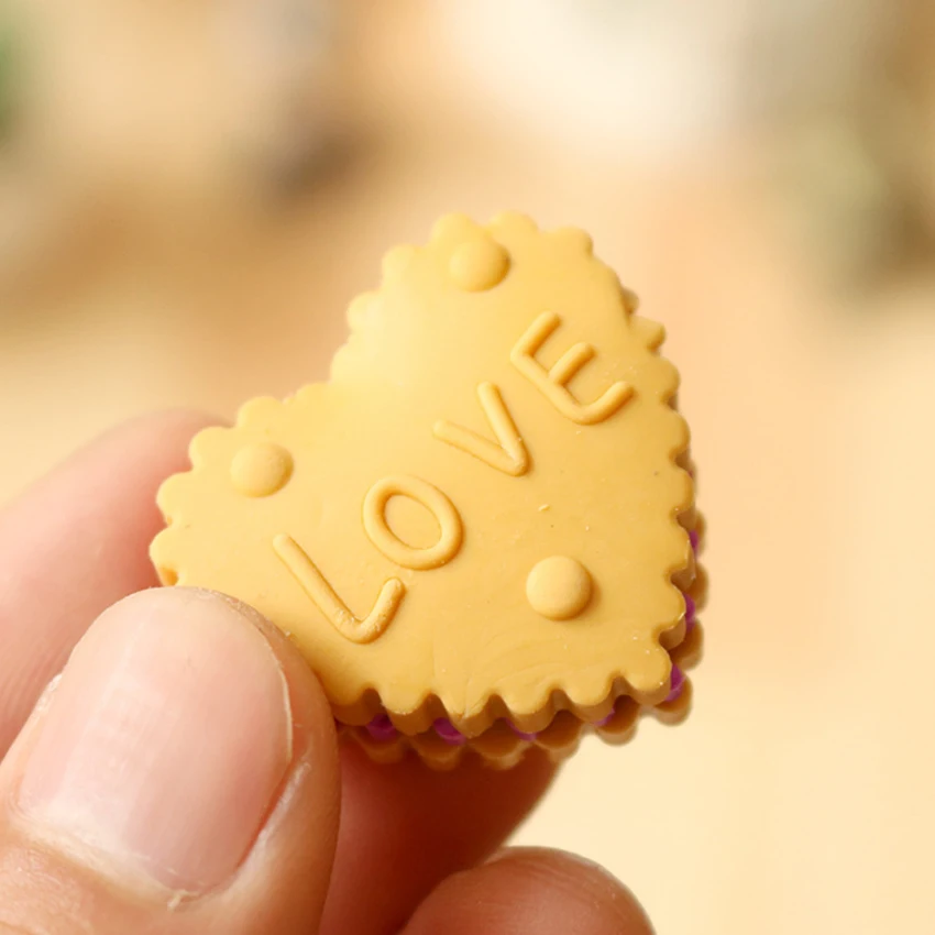 6pcs/pack Party Favors Creative Rubber Package for Milk Biscuits Eraser DIY Kawaii Pencil Kid's Gift | Дом и сад