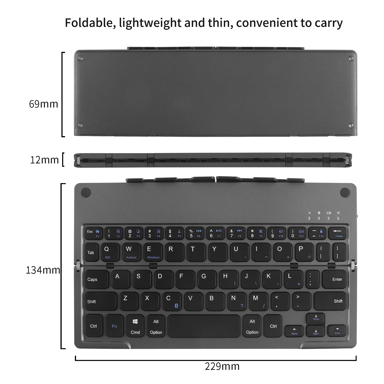 CHYI Bluetooth keyboard Portable Computer Wireless Keyboard Rechargeable Ergonomic Office PC Gamer Keypad For Laptop Ipad Tablet |