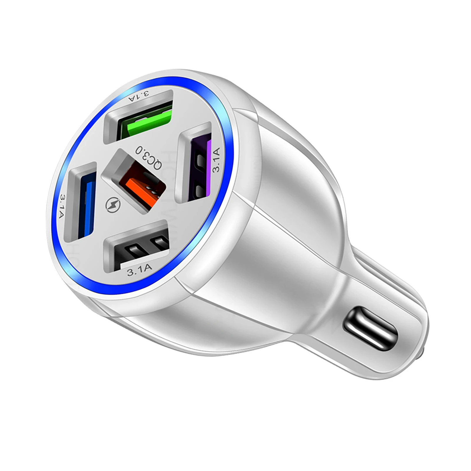 2 шт. 15A 5 портов USB Автомобильное зарядное устройство быстрой мини привело быстрая