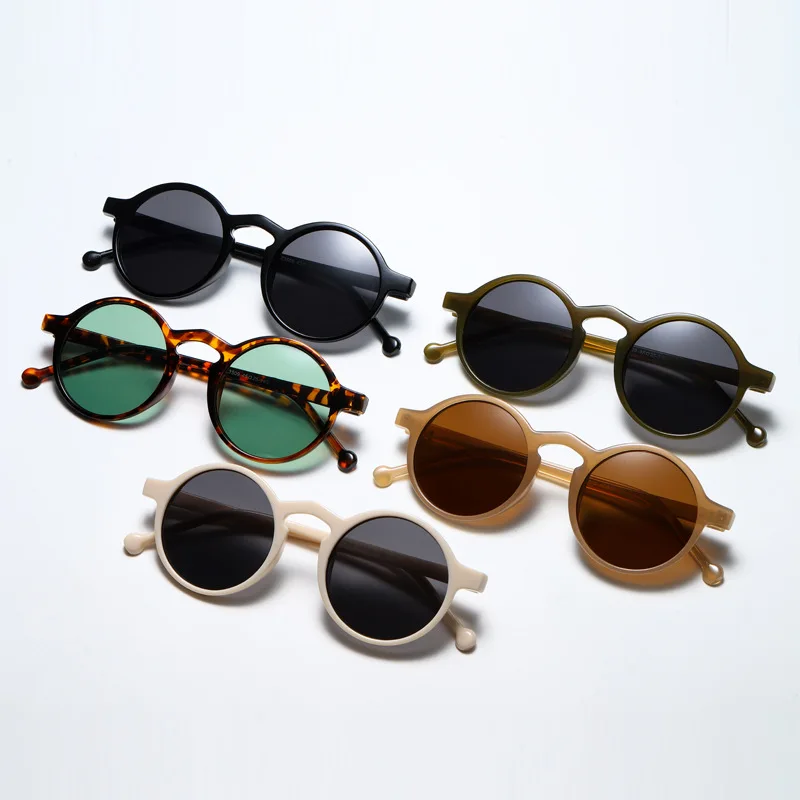 

Retro Round Sunglasses Women Brand Designer Vintage Small Frame Sun Glasses Ladies Fashionable Style Eyewear Mirror