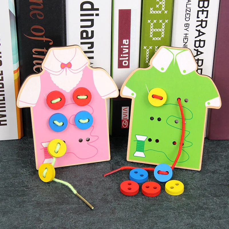 Монтессори Деревянные игрушки Детский Набор для творчества ручная работа одежда