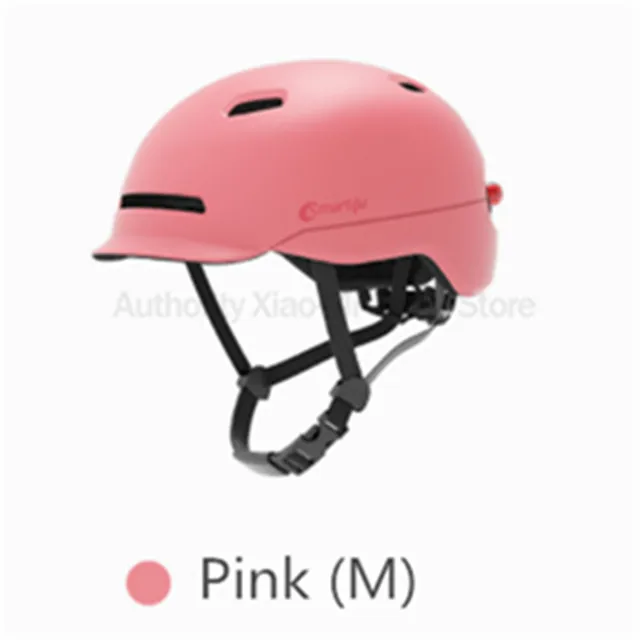 Pink(M) Xiaomi велосипедный самокат, шлемы матовые для мужчин, женщин, детей, Smart4u, шлем Smart Flash, водонепроницаемый задний светильник, велосипедный шлем, велосипедный шлем, дорожный - Цвет: Pink(M)
