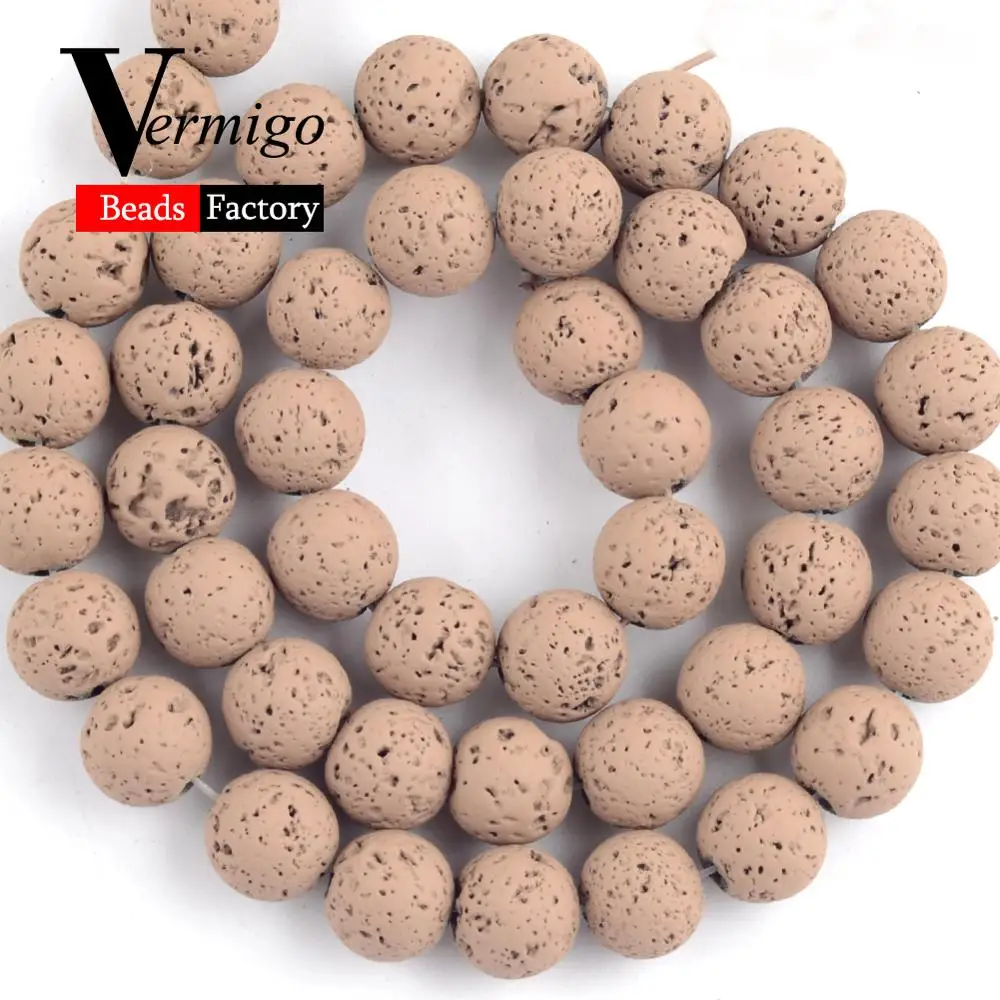 Бусины Из Натурального минерального камня круглые бусины из коричневой гематита