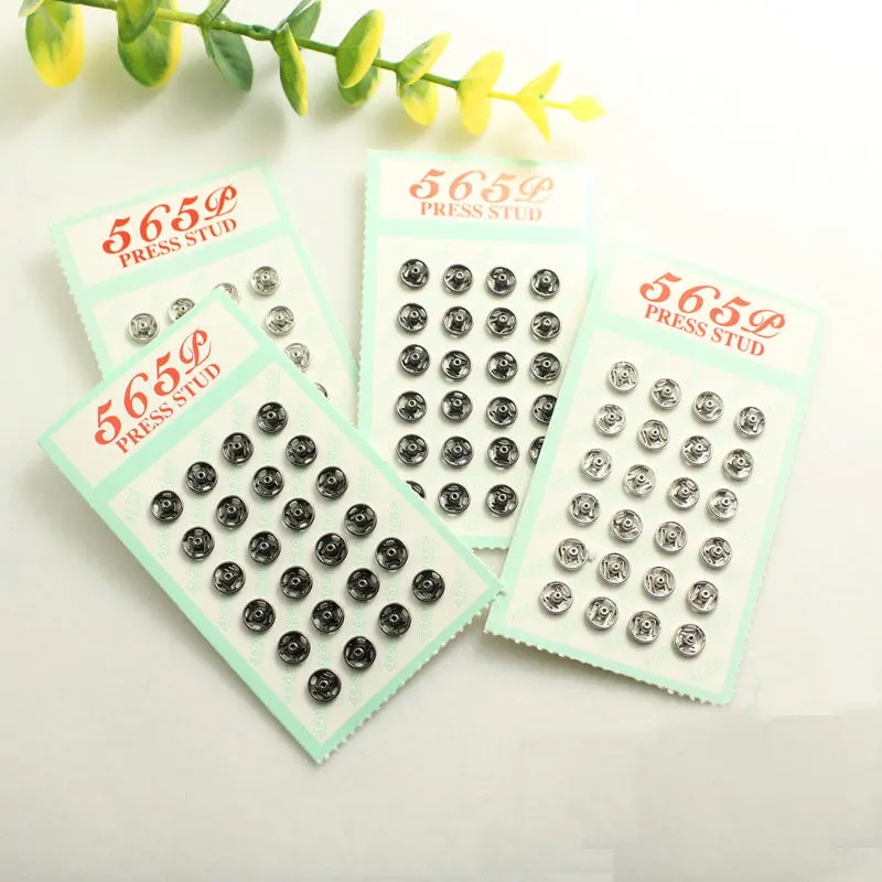 565 медные аксессуары для одежды металлическая кнопка шитья застежки серебристо