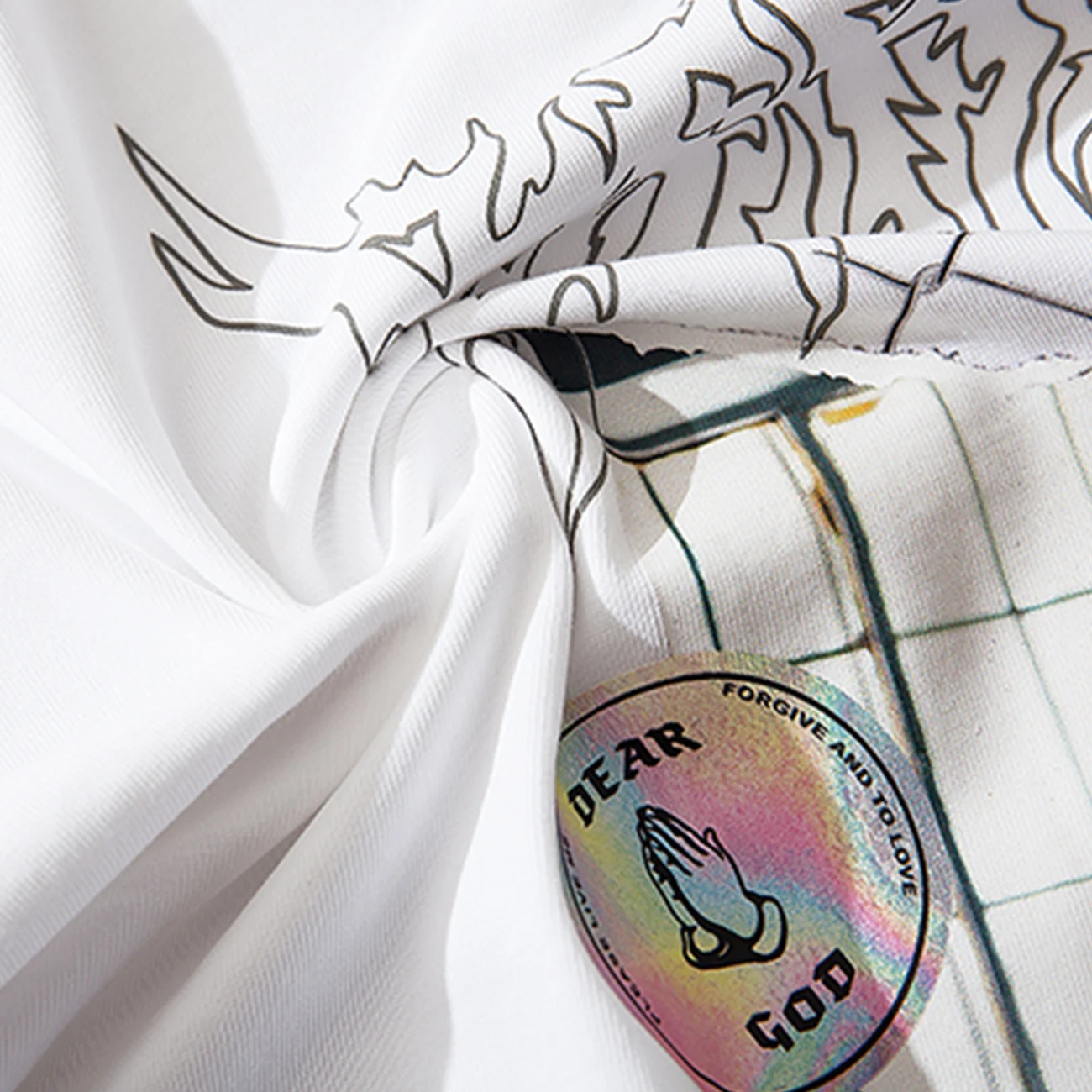 

LACIBLE Tshirts Harajuku Streetwear Creative Poster Print Tees Shirts Summer Hip Hop Fashion Casual Cotton Short Sleeve Tops