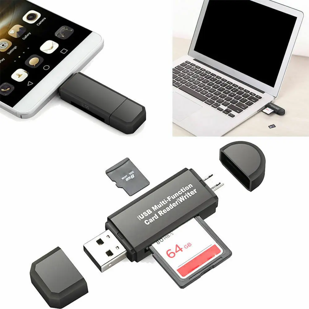 USB 2 0 TF / SD Micro кардридер адаптер OTG Type C Φ для смартфонов/планшетов/ПК/ноутбука| |