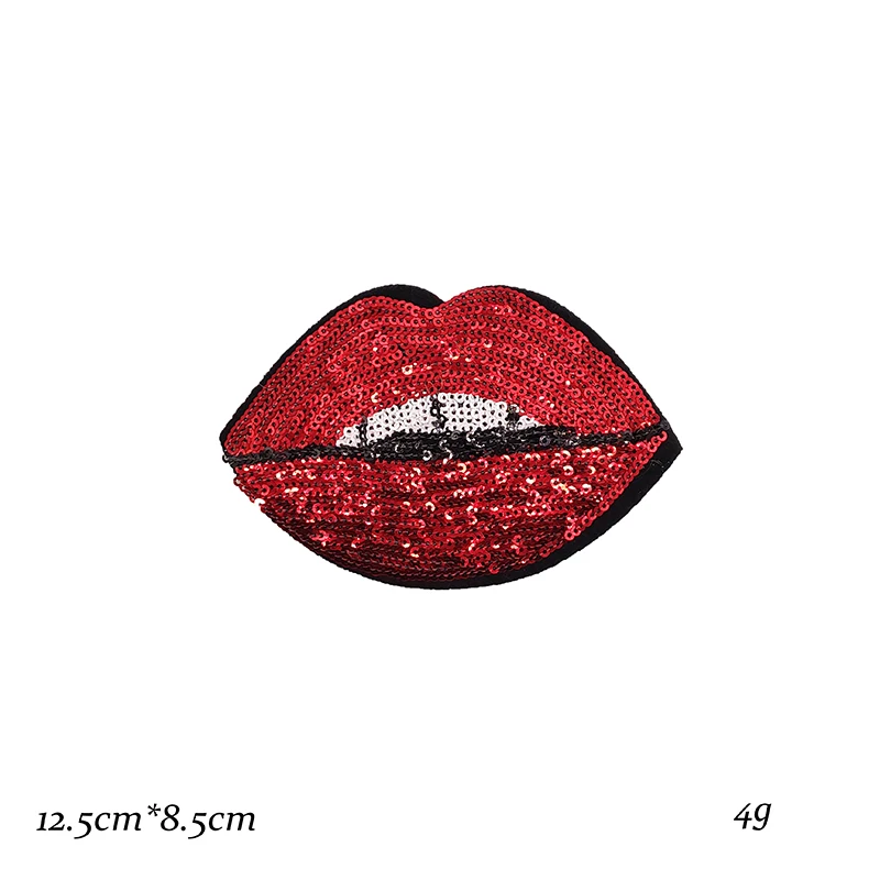 1 шт. губная помада клей для расплава красных губ пришитый утюжок одежда