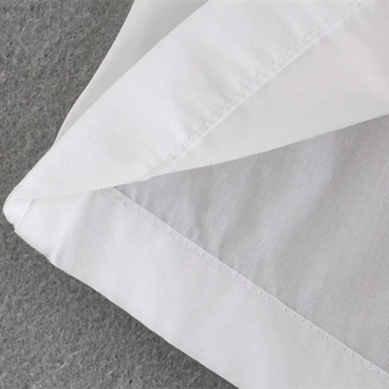 

Elegant Solid Patchwork Poplin Thin Simple Summer Mini Dress 2021 New Design Long Sleeve V-neck A-Line High Waist Femme Vestidos