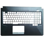 Черная задняя крышка ЖК-дисплея для ноутбукапередняя рамкапетлиУпор для рукнижний чехол 47BKLLCJN70 для ASUS FX80 FX80G FX80GD FX504 FX504G FX504GD