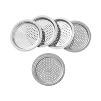5pcs coffee metal filter reusable mesh espresso filter plate 4 sizes for coffee shop home coffee maker kitchen accessories