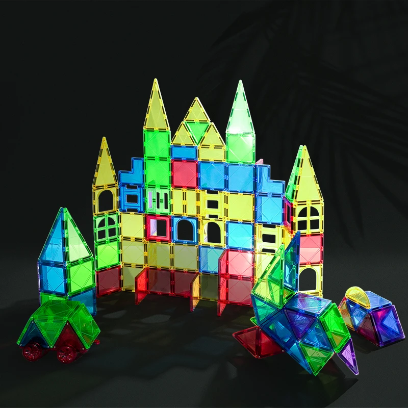 Bloques de construcci&oacute;n magn&eacute;ticos de gran tama&ntilde;o para ni&ntilde;os, juego de construcci&oacute;n, dise&ntilde;o magn&eacute;tico, azulejos magn&eacute;ticos, juguetes educativos-4