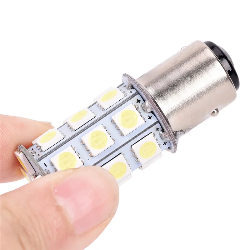 

2 шт 12V светодиодный 1157 Белый BAY15D P21/5 Вт 27SMD 5050 авто тормозной фонарь стоп светильник лампа чистый белый