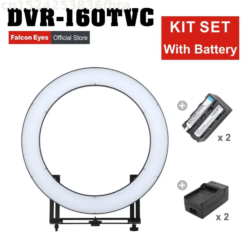 

Светодиодная кольсветильник Falcon Eyes для селфи, 32 Вт, непрерысветильник для Youtube, фото, видео, студии, фотография, набор аксессуаров