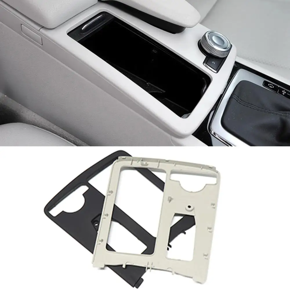 

Carbon Fiber Car Central Control Water Cup Holder Cover Trim for Mercedes-Benz Stickers Cover auto Accessories